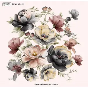 Reyyan İpek 100 cm Desenli Oyalık Yazma (ryyn-456-08)