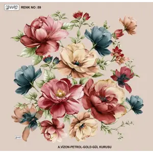 Reyyan İpek 100 cm Desenli Oyalık Yazma (ryyn-456-16)