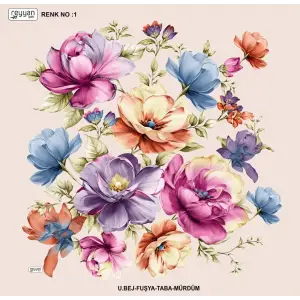 Reyyan İpek 100 cm Desenli Oyalık Yazma (ryyn-456-19)