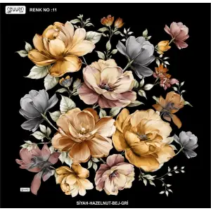 Reyyan İpek 100 cm Desenli Oyalık Yazma (ryyn-456-23)