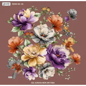 Reyyan İpek 100 cm Desenli Oyalık Yazma (ryyn-456-27)