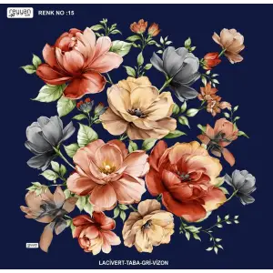 Reyyan İpek 100 cm Desenli Oyalık Yazma (ryyn-456-30)