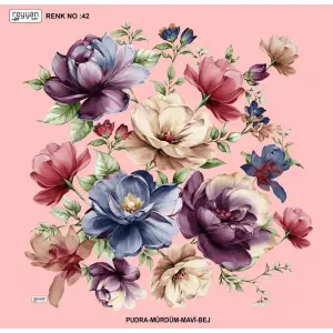 Reyyan İpek 100 cm Desenli Oyalık Yazma (ryyn-456-31)