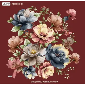 Reyyan İpek 100 cm Desenli Oyalık Yazma (ryyn-456-33)