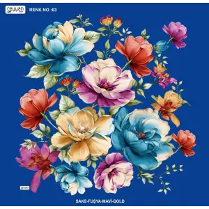 Reyyan İpek 100 cm Desenli Oyalık Yazma (ryyn-456-35)