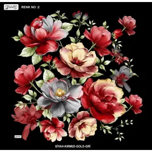 Reyyan İpek 100 cm Desenli Oyalık Yazma (ryyn-456-37)