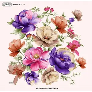 Reyyan İpek 100 cm Desenli Oyalık Yazma (ryyn-456-40)