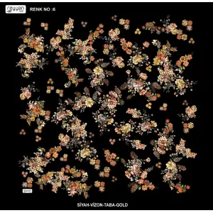 Reyyan İpek 100 cm Desenli Oyalık Yazma (ryyn-457-03)