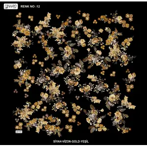 Reyyan İpek 100 cm Desenli Oyalık Yazma (ryyn-457-05)