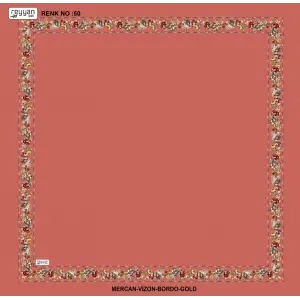 Reyyan İpek 100 cm Desenli Oyalık Yazma (ryyn-458-10)