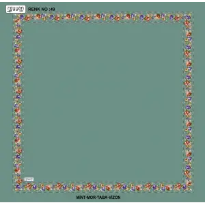 Reyyan İpek 100 cm Desenli Oyalık Yazma (ryyn-458-11)