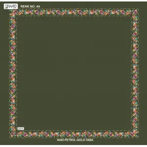 Reyyan İpek 100 cm Desenli Oyalık Yazma (ryyn-458-13)