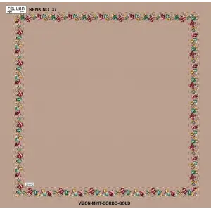 Reyyan İpek 100 cm Desenli Oyalık Yazma (ryyn-458-15)