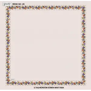 Reyyan İpek 100 cm Desenli Oyalık Yazma (ryyn-458-18)