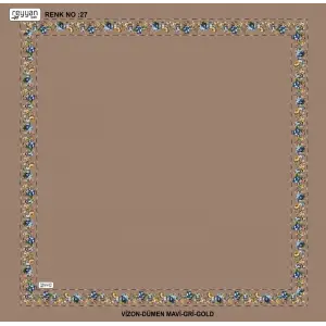 Reyyan İpek 100 cm Desenli Oyalık Yazma (ryyn-458-19)