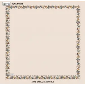 Reyyan İpek 100 cm Desenli Oyalık Yazma (ryyn-458-21)