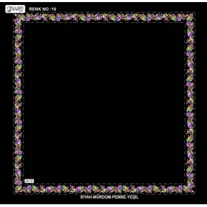 Reyyan İpek 100 cm Desenli Oyalık Yazma (ryyn-458-24)