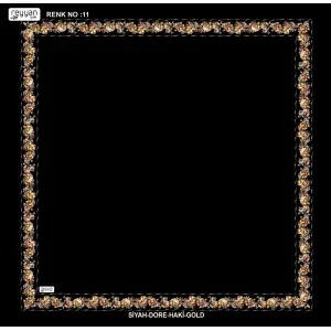 Reyyan İpek 100 cm Desenli Oyalık Yazma (ryyn-458-23)