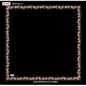 Reyyan İpek 100 cm Desenli Oyalık Yazma (ryyn-458-28)