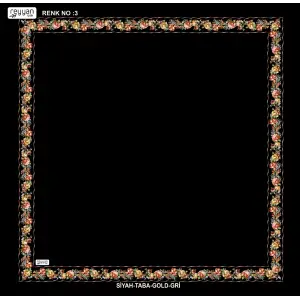 Reyyan İpek 100 cm Desenli Oyalık Yazma (ryyn-458-29)