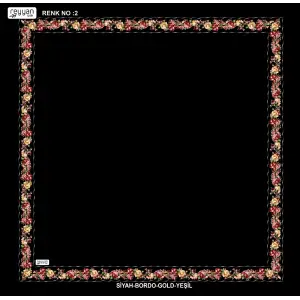 Reyyan İpek 100 cm Desenli Oyalık Yazma (ryyn-458-30)