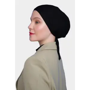 Penye İpli Siyah Bone (PY9920)