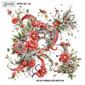 Reyyan Desenli Oyalık Yazma (ryyn-400-18)