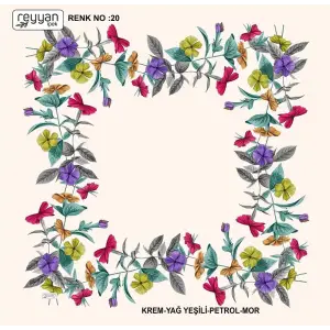 Reyyan Desenli Oyalık Yazma (ryyn-420-10)