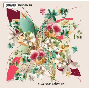 Reyyan İpek 100 cm Oyalık Yazma (ryyn-373-21)