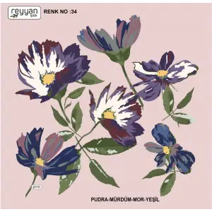 Reyyan İpek 100 cm Oyalık Yazma (ryyn-382-07)