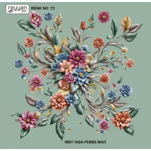 Reyyan İpek 100 cm Oyalık Yazma (ryyn-387-14)