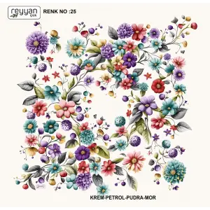Reyyan İpek 100 cm Oyalık Yazma (ryyn-388-06)