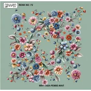 Reyyan İpek 100 cm Oyalık Yazma (ryyn-388-12)