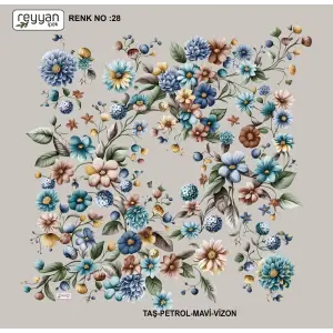 Reyyan İpek 100 cm Oyalık Yazma (ryyn-388-20)