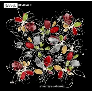 Reyyan İpek 100 cm Oyalık Yazma (ryyn-397-12)