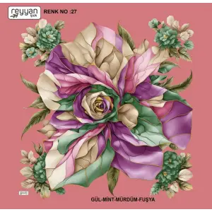 Reyyan İpek 100 cm Oyalık Yazma (ryyn-398-22)