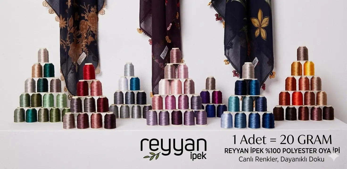 Reyyan İpek 20 gr. Polyester Oya İpi