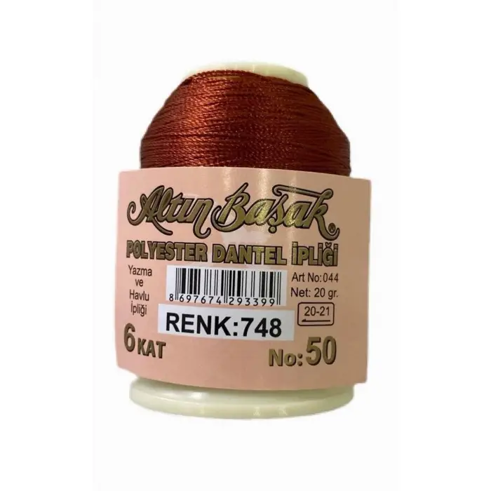 Altınbaşak 20 Gram Polyester Oya İpi (Renk:748)