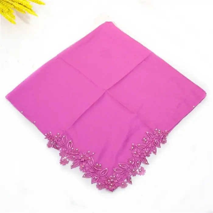 Sarmaşık Dantelli İncili Tülbent (Srm-90-04)