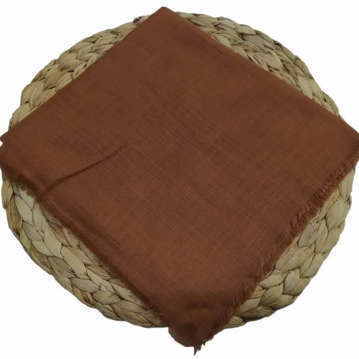 Soft İpek Düz Flamlı Keten Eşarp (FE424-09)