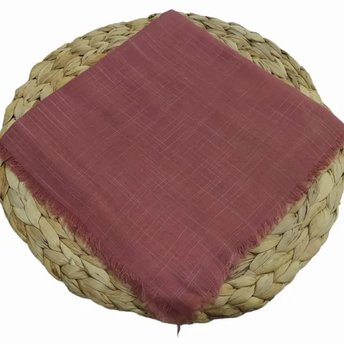 Soft İpek Düz Flamlı Keten Eşarp (FE424-10)