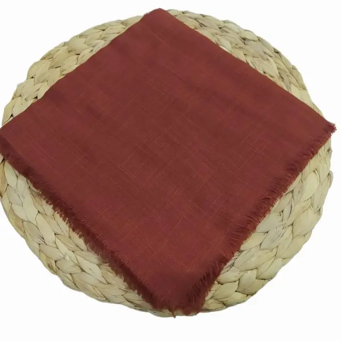 Soft İpek Düz Flamlı Keten Eşarp (FE424-14)