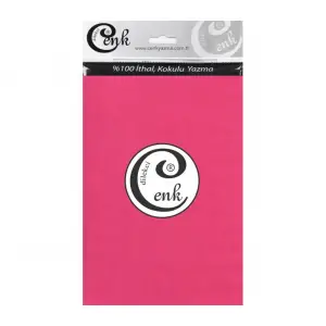 CENK DÜZ 90cm Şeker Pembe TEKLİ POŞET YAZMA (90cm-338)