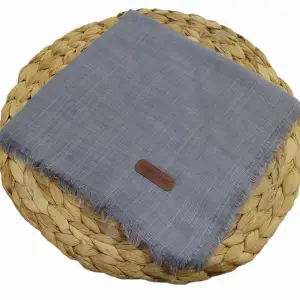 Soft İpek Düz Flamlı Keten Eşarp (FE424-01)