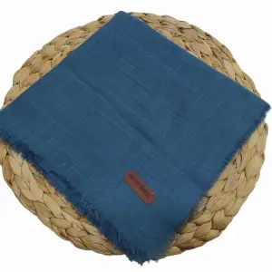 Soft İpek Düz Flamlı Keten Eşarp (FE424-07)