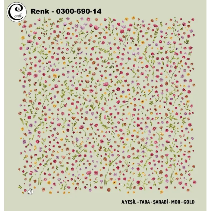 Cenk 100cm Oyalık Yazma (Cnk-690-14)