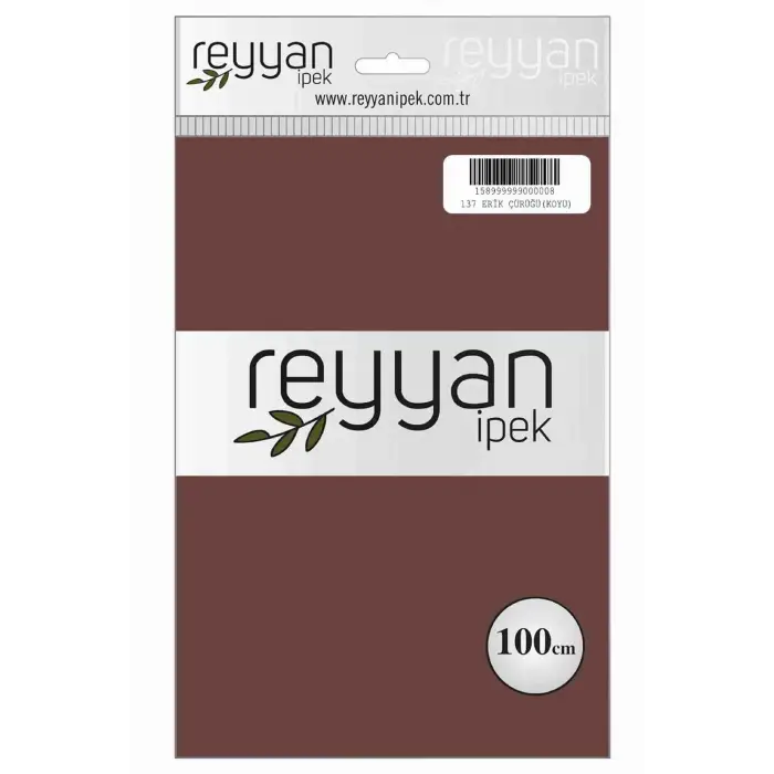 Reyyan İpek 100 Cm Düz Poşetli Yazma (Erik Çürügü)-137
