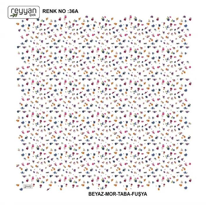 Reyyan İpek 100 cm Desenli Oyalık Yazma (ryyn-444-13)