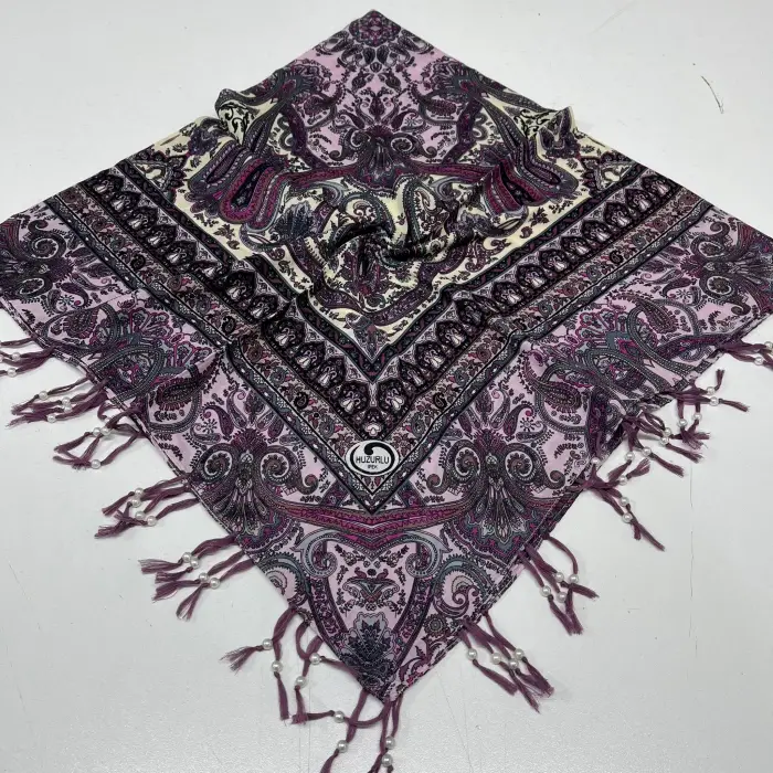 Huzurlu Püsküllü Boncuklu El İşi Yazma (pbs9602)