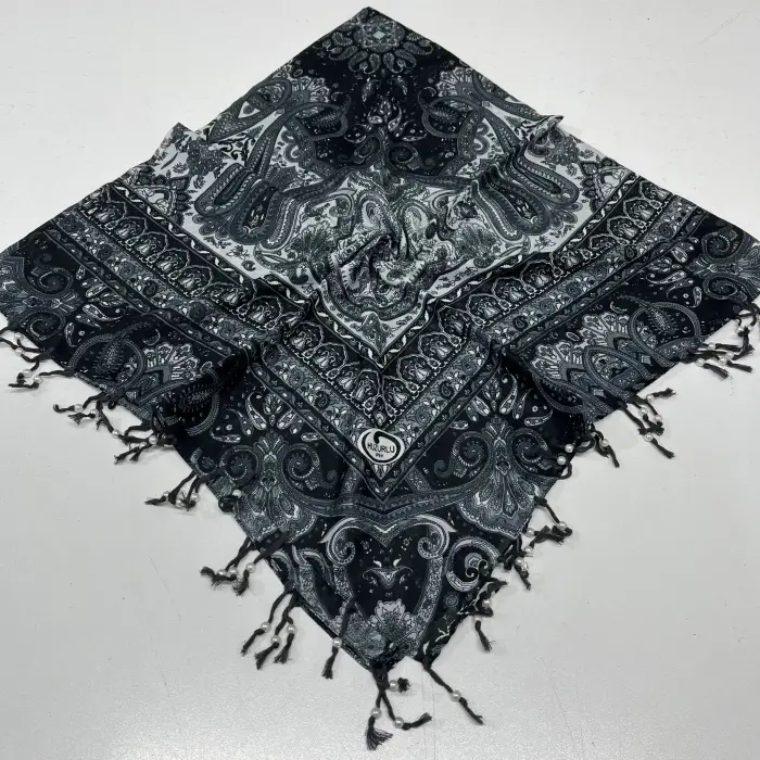 Huzurlu Püsküllü Boncuklu El İşi Yazma (pbs9613)